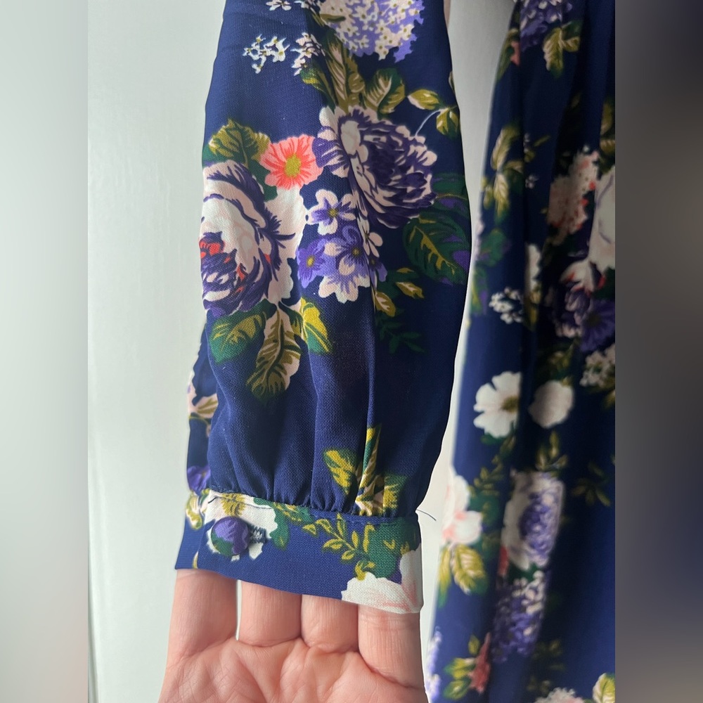 Lulu’s Honey Punch That’s A Wrap Floral Faux Wrap Dress Cottagecore Date Night - Picture 8 of 14